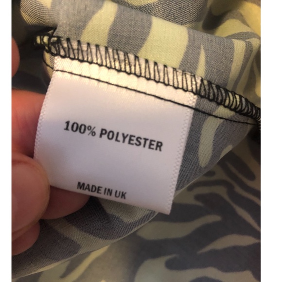 Green & black animal print mini dress made in UK NWT - Picture 7 of 11